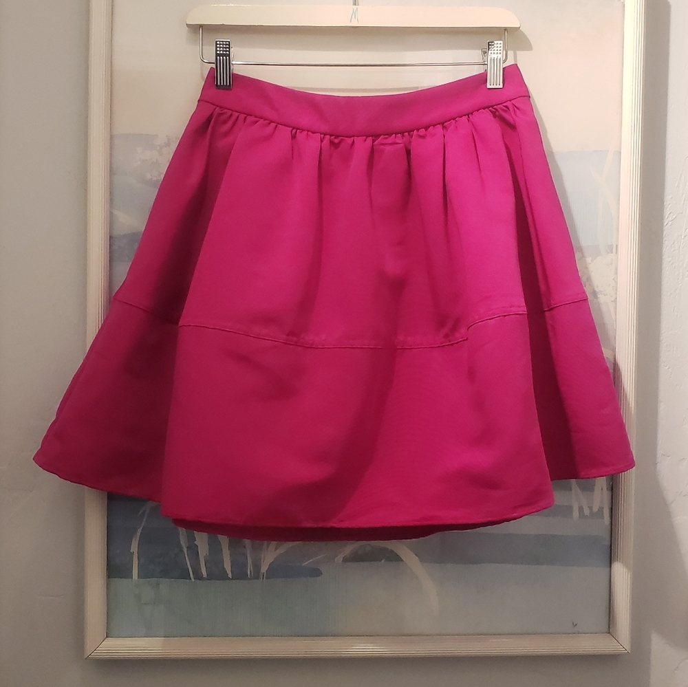 Nwt Express Circle Skirt Women's Sz 4 Fuchsia Pink Formal